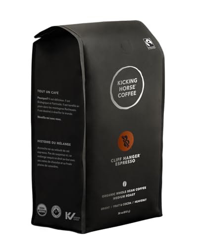 Kicking Horse Coffee, Cliff Hanger Espresso, 30 oz (850g), Pack of 6