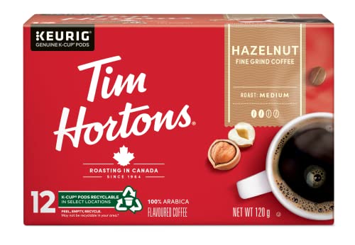 Tim Hortons Hazelnut Flavoured, 12 K-Cup Coffee Pods