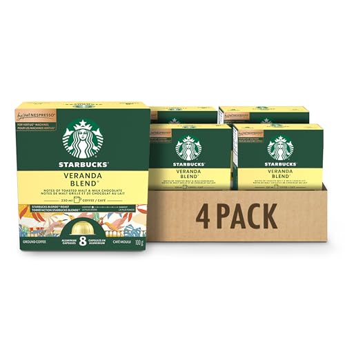 Starbucks Veranda Blend, Vertuo Line Compatible, 32 Aluminium Capsules