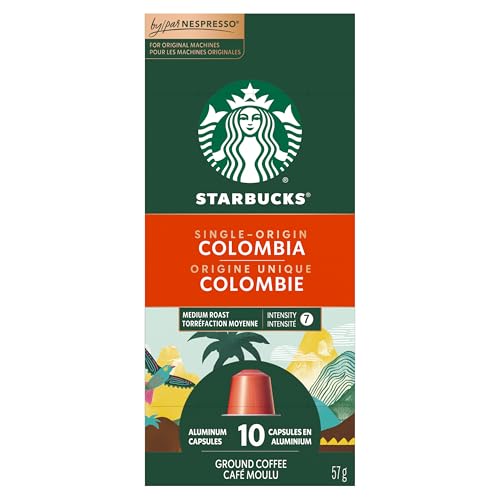 Starbucks By Nespresso Single Origin Colombia, Original Line Compatible, 10 Pods