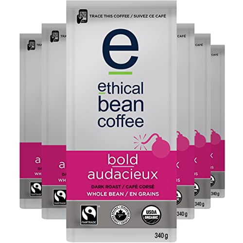 Ethical Bean Coffee, Bold, 12 oz (340g), Pack of 6
