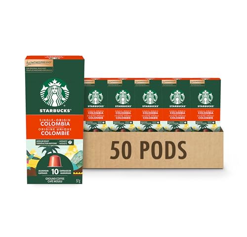 Starbucks By Nespresso Single Origin Colombia, Original Line Compatible, 50 Pods