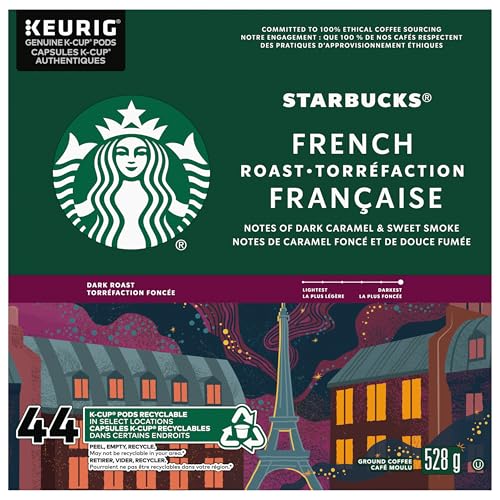 Starbucks French Roast, 44 K-CUP Coffee Pods