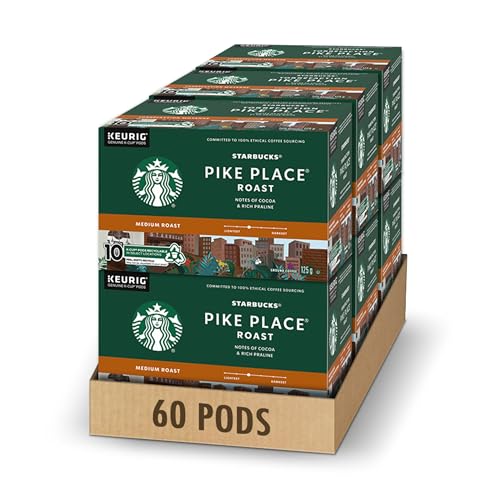 Starbucks Pike Place, 60 K-CUP Coffee Pods