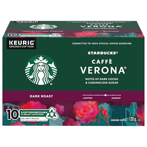 Starbucks Caffè Verona, 10 K-CUP Coffee Pods