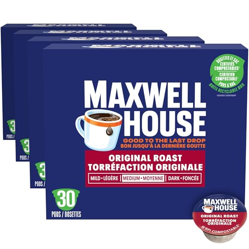 Maxwell House Original Roast, 30 K-Cup Coffee Pods