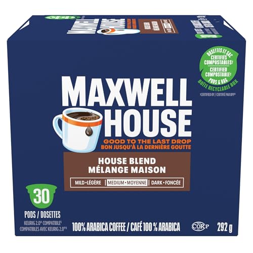 Maxwell House House Blend, 30 K-Cup Coffee Pods