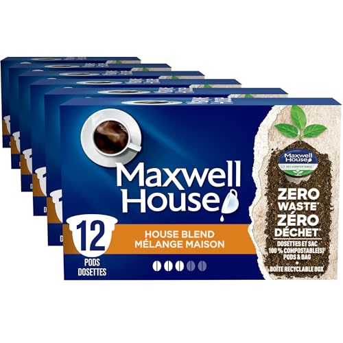 Maxwell House House Blend, 6 Boxes of 12 K-Cup Coffee Pods